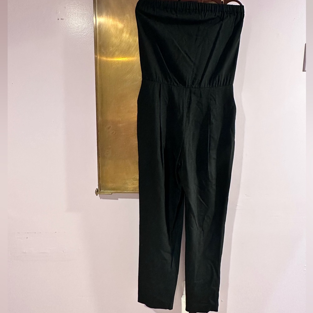 Theory Strapless Romper with pockets